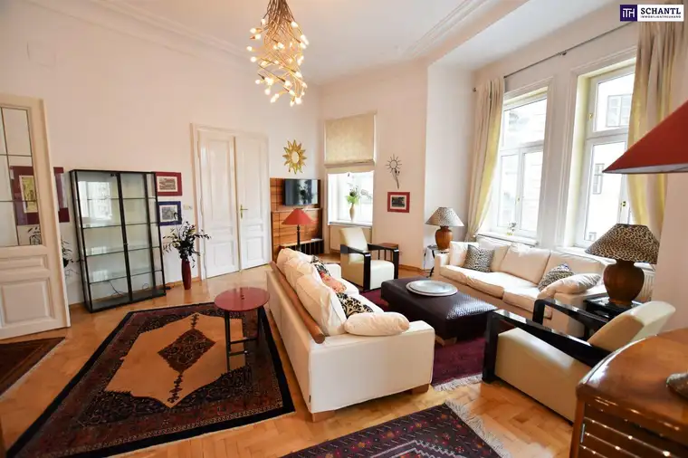 Repräsentative Luxus-Altbauwohnung in toller innerstädtischer Lage! Prächtiger Altbau an einem ruhigen Platzl in 1010 Wien! Einziehen und Wohlfühlen...