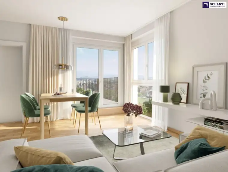 DER HIT! Komfortwohnung in 8055 Graz: 1-Zimmer,Loggia mit W-Ausrichtung, 34,75m² - ERSTBEZUGS-WOHNUNGEN!