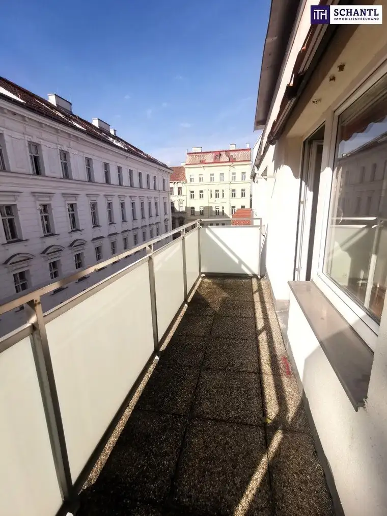 ***Single und Studentenhit! Ruhige 42 m² Wohnung mit Terrasse in 1070 Wien. Miete 889,00 € inklusive Heizkosten! ***