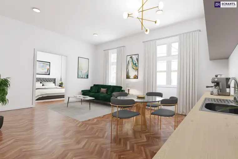 ERSTBEZUG NACH SANIERUNG + Altbau mit Loggia + Familientraum in ruhiger Wohnlage