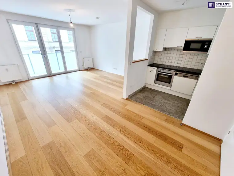 Preisreduktion! WOW! Ideale 2-Zimmer Wohnung mit Loggia! Viel Grün + Hofseitiges Schlafzimmer + Sonnige Loggia + Garagenplatz inbegriffen + Perfekte Aufteilung + Fairer Preis!