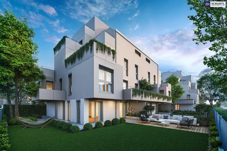 Frühlingsaktion! Ideale Kleinwohnung mit großer Terrasse! Leben an naturnahen Gewässern! Ruhige Seitengasse + Luftwärmepumpe und Solaranlage + Perfekte Raumaufteilung + Garage!