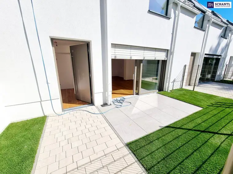 SUMMER SALE! Happy to be here! WOW - Cooles Townhouse mit Garten! Erdwärme + Absolute Ruhelage + Tiefgarage + Ideale Süd Ausrichtung! Nachhaltig und zukunftssicher investiert!