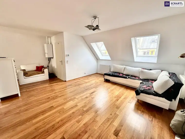 RARITÄT NAHE SCHÖNBRUNN | Penthouse-Loft mit zwei Terrassen und Weitblick über Wien | Klimaanlage | Lift