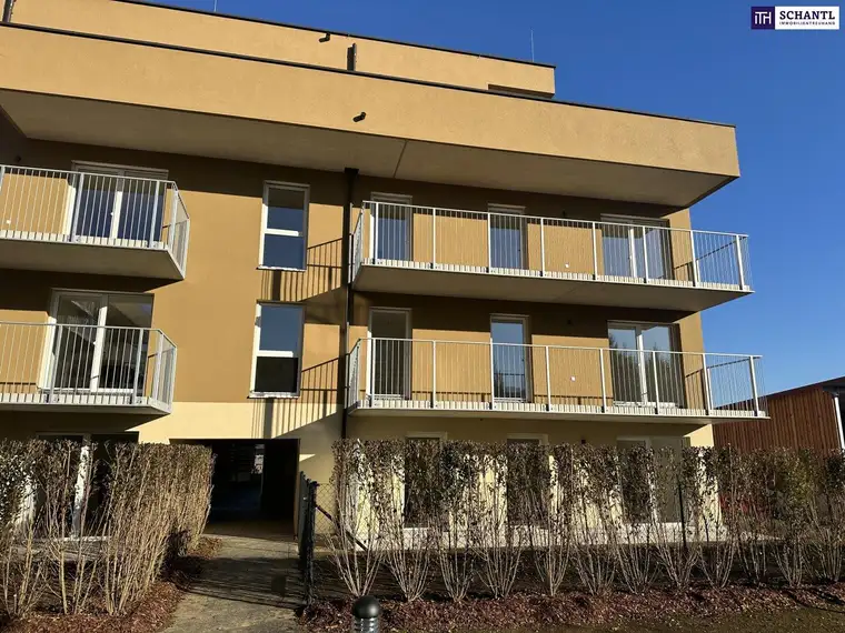 Lassen Sie sich begeistern! Helle 2-Zimmer-Neubauwohnung mit großzügigem Balkon, exklusiver Tischlerküche und Tiefgaragenplatz.