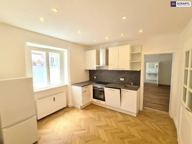 Modernisierte Traumwohnung im Erdgeschoss – Ideal als Büro oder Zuhause mit Charme und Komfort! Neue Küche, Fischgrätparkett, Stuckdecken - einziehen und wohlfühlen!