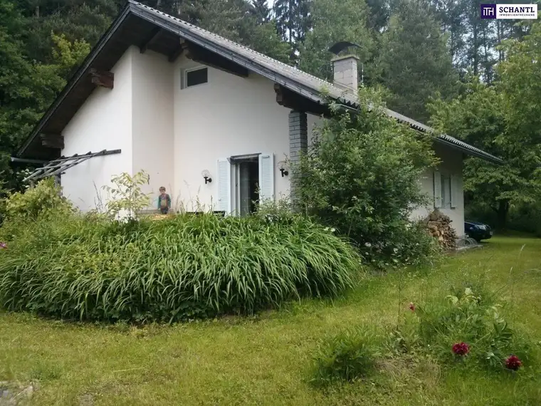 Sommerglück am Turnersee – Charmantes Ferienhaus „Emma“ in ruhiger Waldrandlage mit großem Garten &amp; Ausbaupotenzial