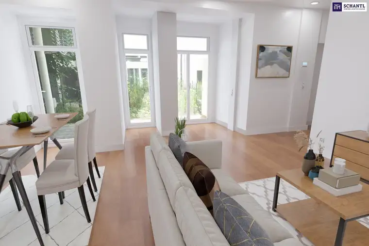 Wohnen mit Stil &amp; Ruhe – Exklusive 3-Zimmer-Gartenwohnung im sanierten Altbau - Ihr neues Zuhause in urbaner Ruhelage
