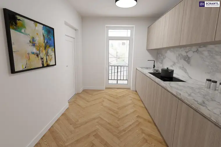 ***Ein Zuhause zum Verlieben – stilvoll saniertes Altbaujuwel mit 3 Zimmern, Klimaanlage, Terrasse &amp; edlem Fischgrätparkett - überzeugen Sie sich selbst bei einer Besichtigung***
