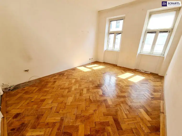 Das Haus trägt Smoking, die Wohnung wartet noch auf ihr Kleid! Renovierungsbedürftige Altbauwohnung mit toller Raumaufteilung + Traumhaft schönes Haus + Perfekte Infrastruktur und Anbindung! Jetzt zugreifen!