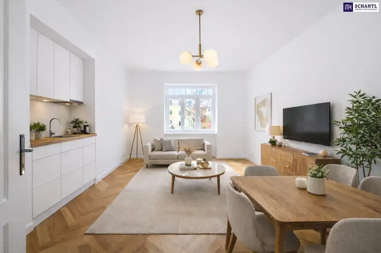 Einziehen &amp; wohlfühlen: Hochwertig sanierter Altbau in Toplage + U3 Station Schweglerstraße + Ruhelage