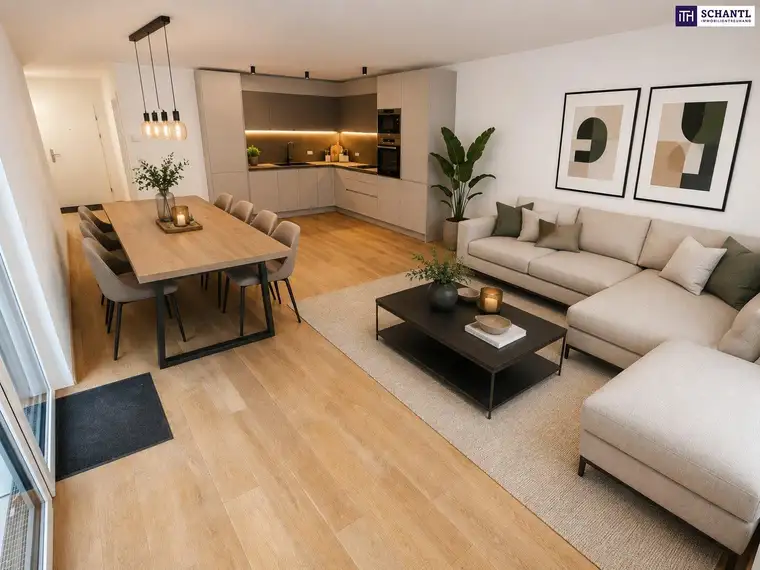 Fire Sale! Absolute Ruhelage mit Terrasse im Innenhof! Innovative Erdwärme + Perfekt aufgeteilte 3 Zimmer + Hochwertige Ausführung + Tiefgarage + Nachhaltig investiert! Jetzt zugreifen!
