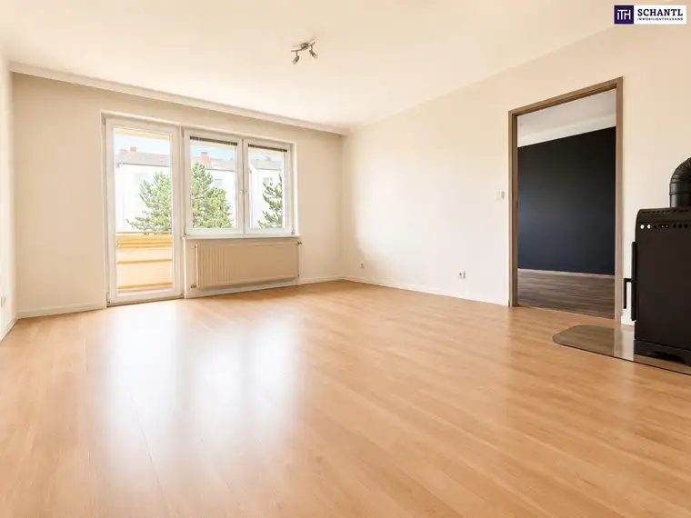 Viel Wohnung fürs Geld! Großzügige 4-Zimmer-Wohnung mit Loggia in Ebergassing!