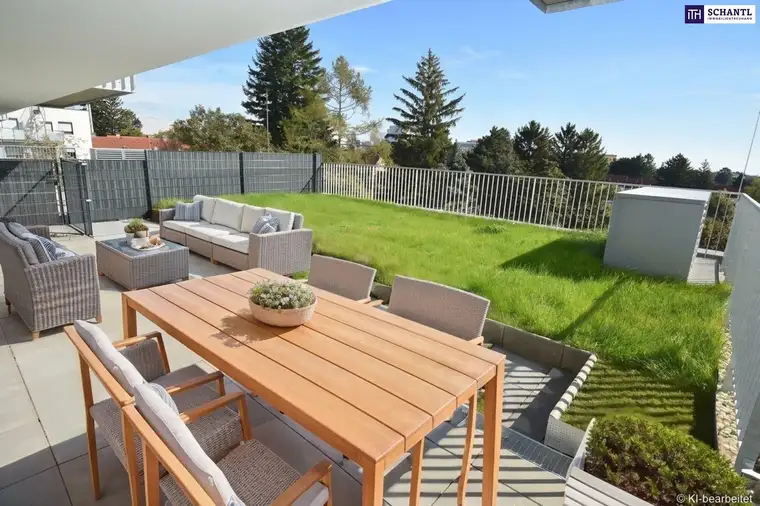 Geniale Gartenwohnung mit Fernblick - vier Zimmer - über 90 m² Freifläche und perfektem Grundriss!