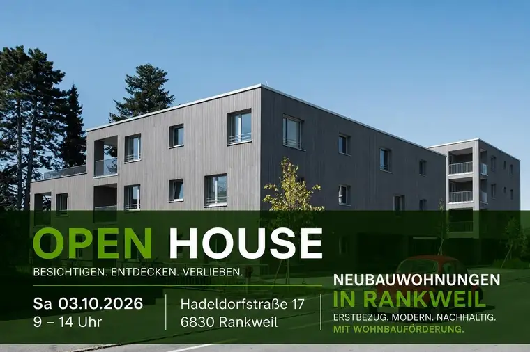 Provisionsfrei &amp; förderbar – moderne Wohnung im Erstbezug in Rankweil | Haus B - TOP 6
