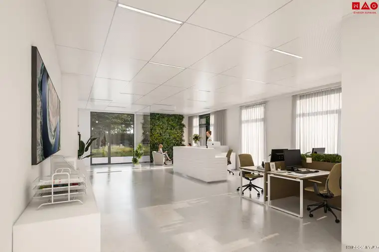 247,80 m² Büro-/Ordinations- u. Geschäftsflächen auf einer Ebene mit flexiblen Ausbaumöglichkeiten direkt an der Salzburger Straße