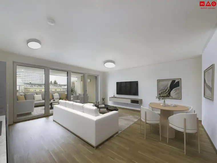 Großzügige 3 Raum - Wohnung mit großer Sonnenloggia, inklusiver modernster Energiegewinnung für höchsten Wohnkomfort