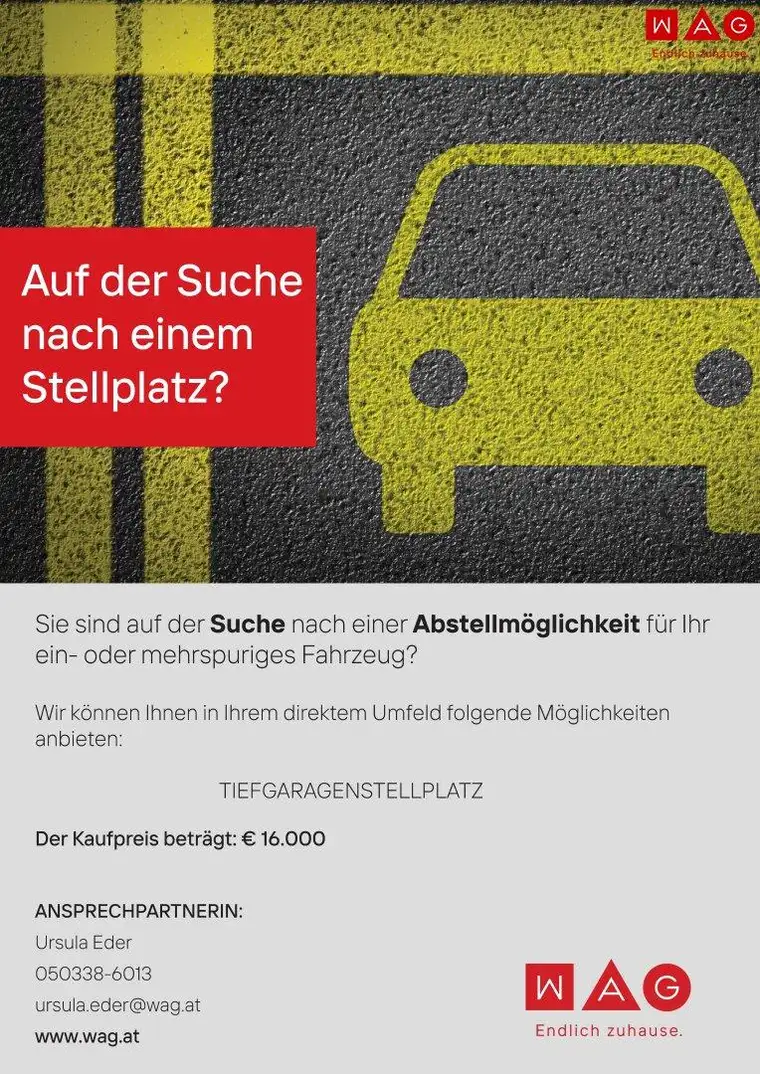 Sorgenlos durch den Winter: Tiefgaragenplatz in sicherer Umgebung: sofort verfügbar - provisionsfrei!