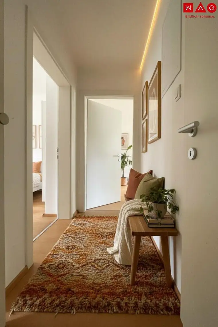 Wohnen mit Perspektive: moderne 3-Zimmer-Wohnung in zentrumsnaher Lage von Steyr – ideal für junge Erwachsene oder kleine Familien! Mit neuwertigem Badezimmer, individuellen Gestaltungsmöglichkeiten und KI-gestützter Visualisierung zur Inspiration!