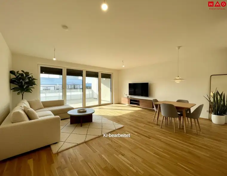 Großzügige 3 Raum - Wohnung mit großer Sonnenloggia, inklusiver modernster Energiegewinnung für höchsten Wohnkomfort