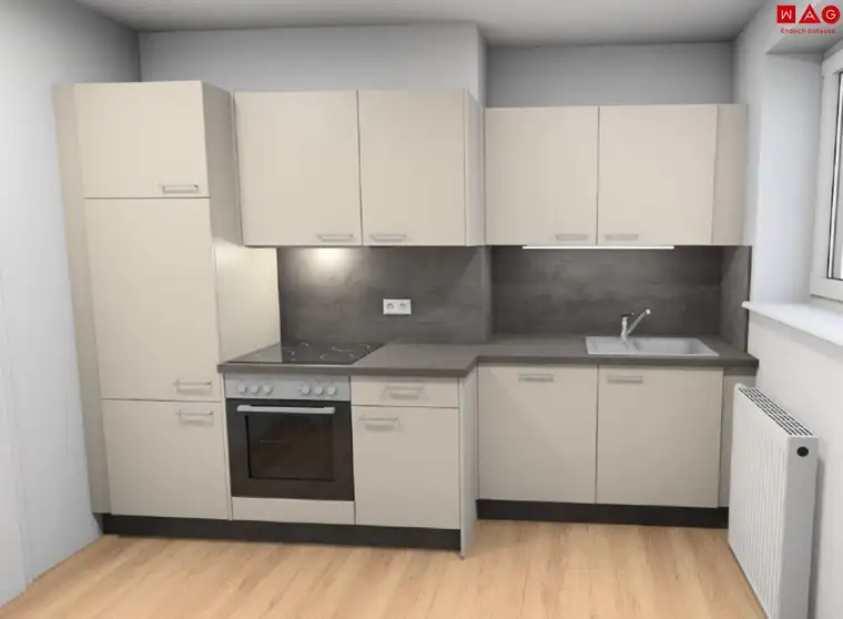 Sanierte 2-Raum Wohnung mit Küche in ruhiger Lage!