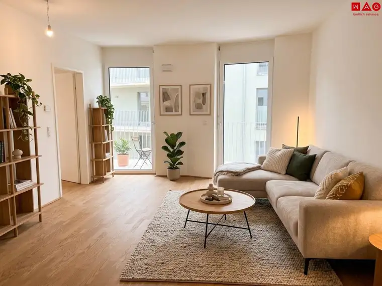 Erstbezug: Moderne 2-Zimmer-Wohnung mit großem Balkon!