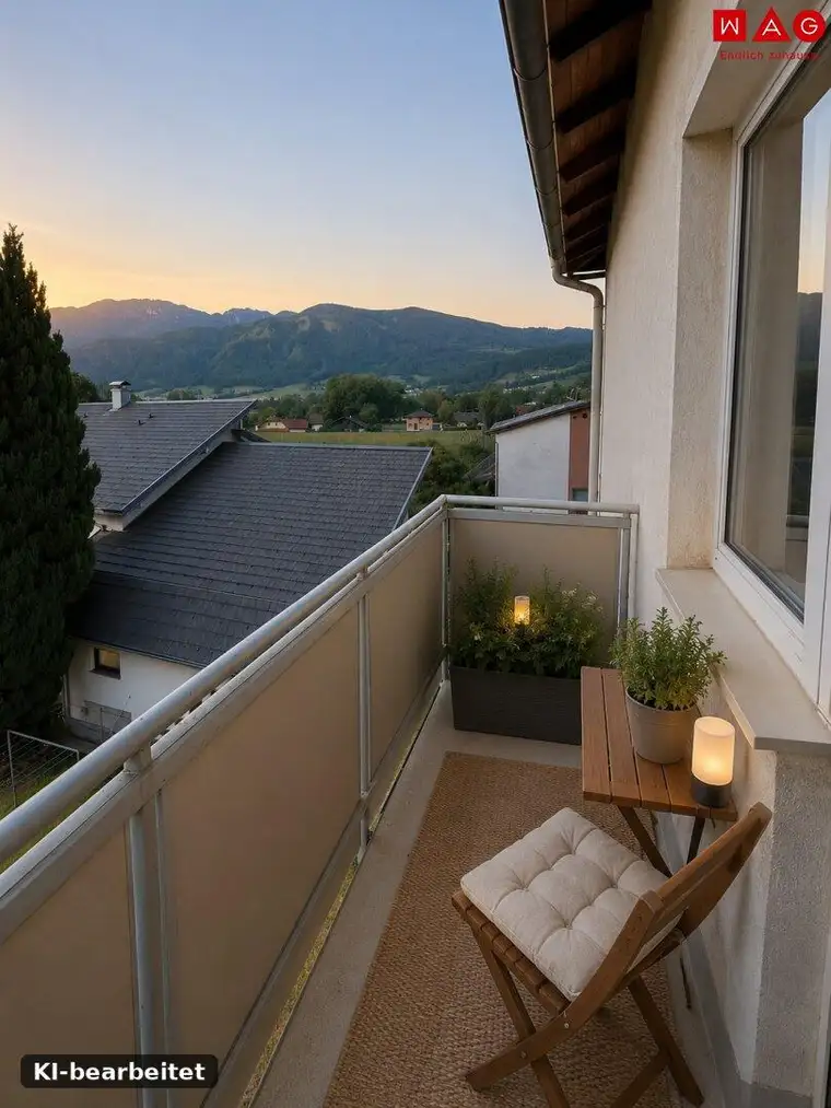 Frisch aufbereitete 3-Zimmer-Wohnung mit Balkon in Kirchdorf an der Krems – ländliche Wohlfühlumgebung inmitten der wunderbaren Pyhrn-Priel Bergwelt – AB SOFORT!