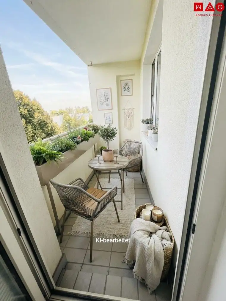 56 m² zum Wohlfühlen – 2-Zimmer-Wohnung mit Loggia im 5. Geschoß