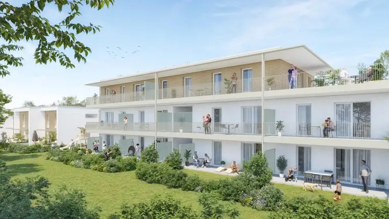 PROVISIONSFREI - Helle Erstbezugswohnung mit guter Raumaufteilung und Garten - Eigentum - 3 Zimmer 