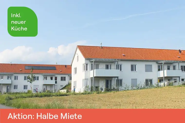 NEUE KÜCHE - Geräumige 3-Zimmer-Wohnung mit Balkon in AKTION - geförderte Miete ODER geförderte Miete mit Kaufoption - 3 Zimmer 