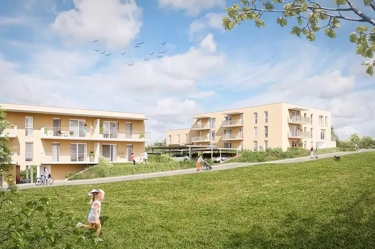PROVISIONSFREI - Helle Erstbezugswohnung mit großem Balkon - geförderte Miete - 3 Zimmer 