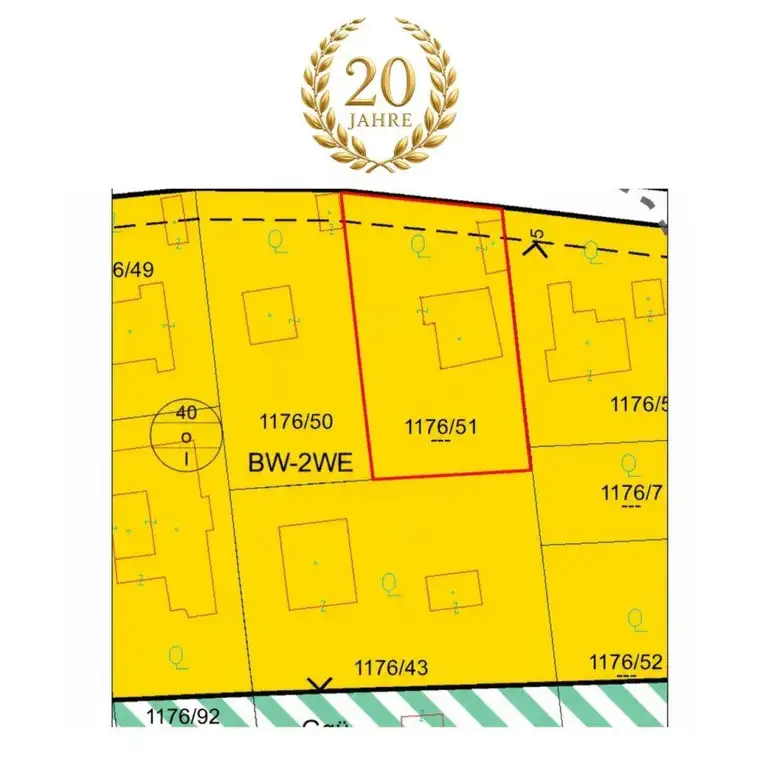 Großes Grundstück mit 1.183 m² in ruhiger Lage (Teilung des Grundstücks möglich)