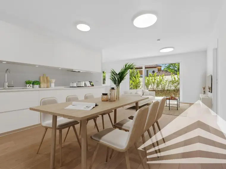 Sonnige Gartenwohnung mit 3 Zimmer in Traumlage am Auberg