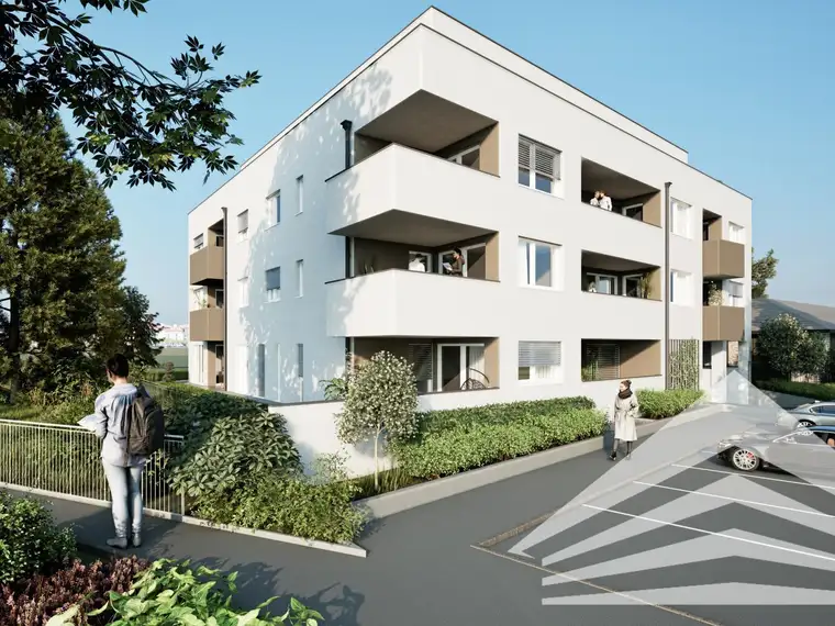 **Gartenstraße Perg** Neubau-Penthouse mit 90 m² Dachterrasse in Bestlage