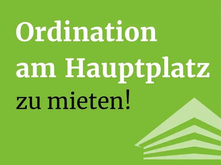 Vollausgestattete Arztpraxis am Hauptplatz zu vermieten! Sofort Starten!