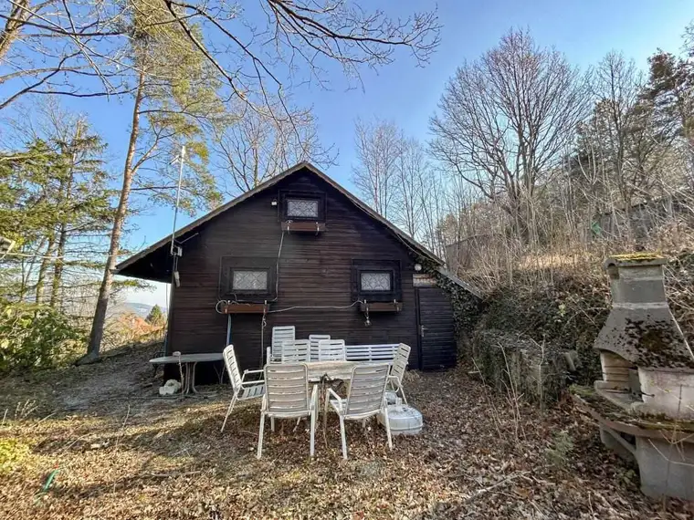 [06501] Almhütten Flair - Idyllisches Grundstück mit Holzhaus nähe Ternitz!