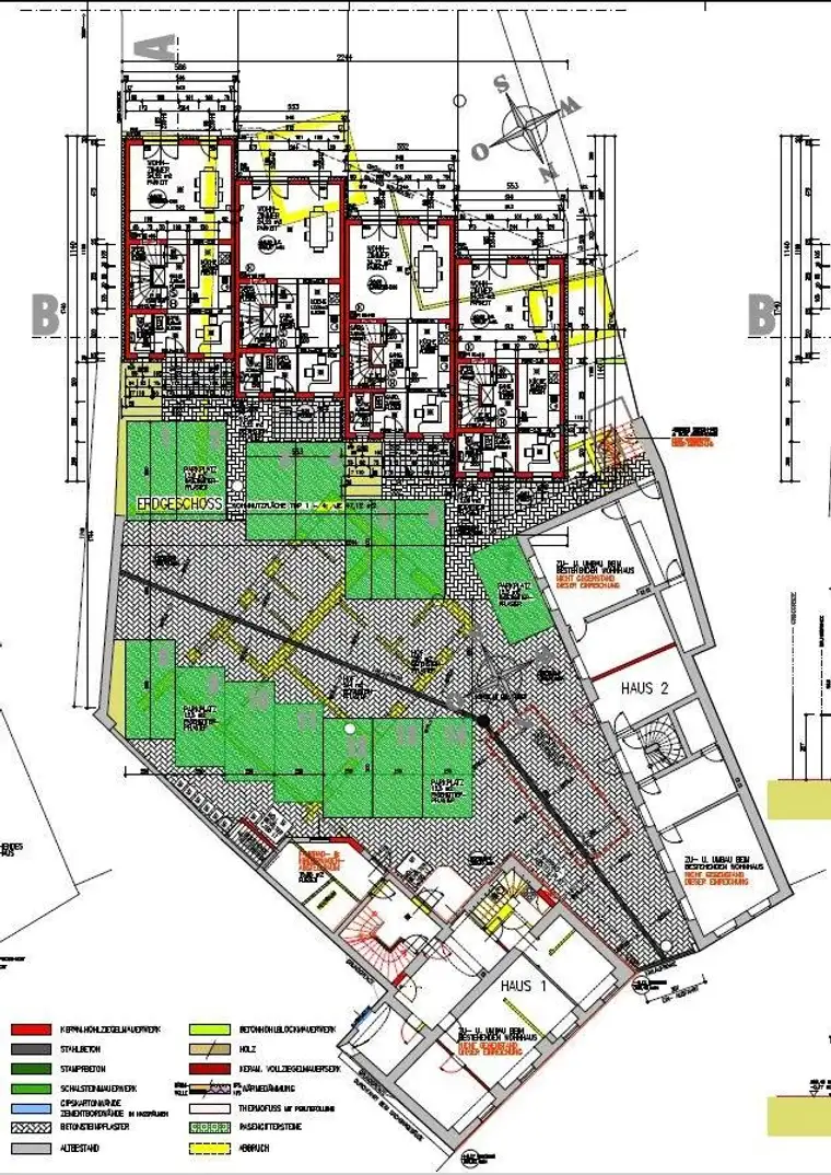 [06491] Wohnhausanlage mit 8 Wohnungen und Neubau-Plan