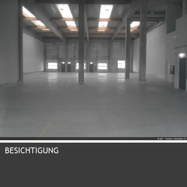 858 m² Halle + 351 m² Büro über der Halle