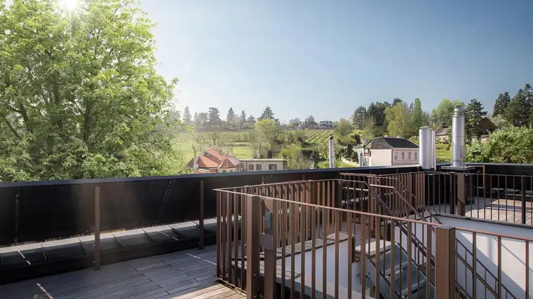 Erleben Sie einen 360 Grad View der Sieveringer Weinberge auf Ihrer Dachterrasse | Top 21