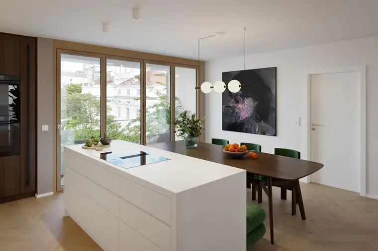 Großzügige Signature Wohnung inklusive Smart Home, Kühlung und mit Blick auf das Palais Schönburg
