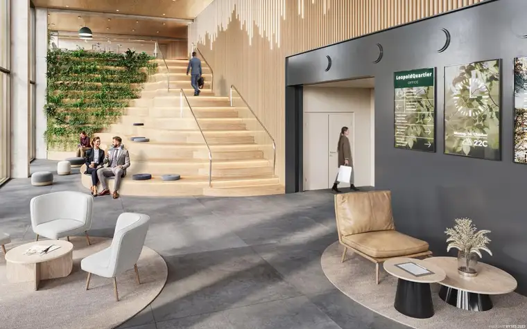 Nachhaltige &amp; moderne Büroflächen im LeopoldQuartier