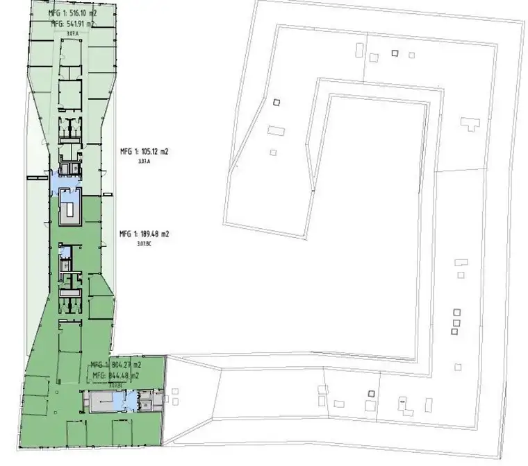 Ihr Businessstandort kann sich zeigen lassen: Büro mit 542 m² Nutzfläche plus 105 m² Terrasse ab sofort zur Vermietung frei!