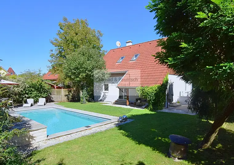Charmantes EinfamilienhausTerrasse, Bio-Pool und Garage | Mantscha | 8054 Graz