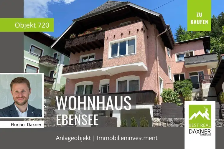 Ertragsobjekt im Salzkammergut - Wohnhaus mit 4 Einheiten in Ebensee am Traunsee!