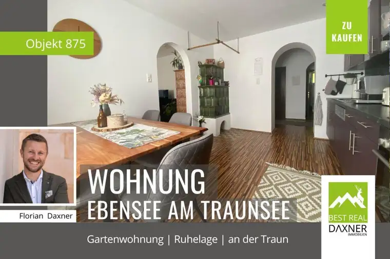 Komfortable Gartenwohnung am Traunufer in Ebensee am Traunsee!