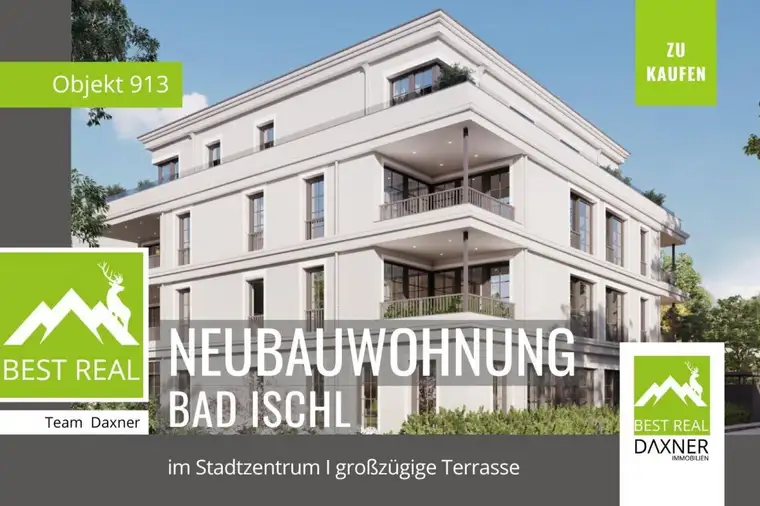 Neubau: Edle 3-Zimmer-Wohnung in Toplage von Bad Ischl