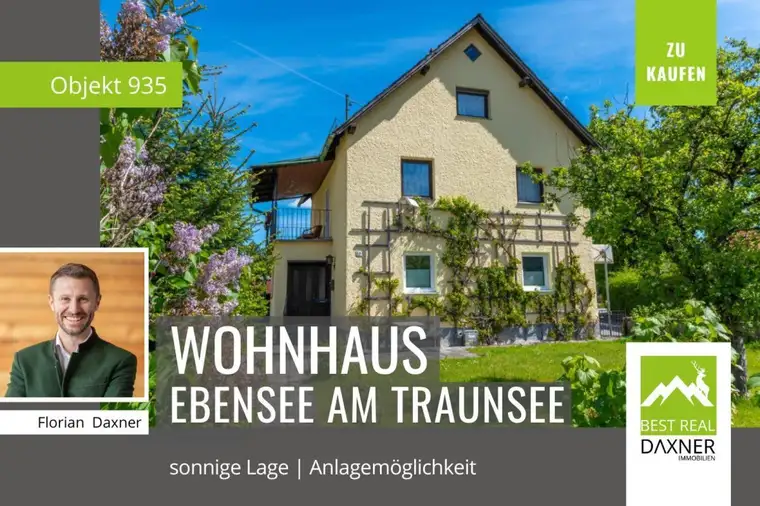 Wohnhaus mit separater Einliegerwohnung in sonniger Lage von Ebensee am Traunsee
