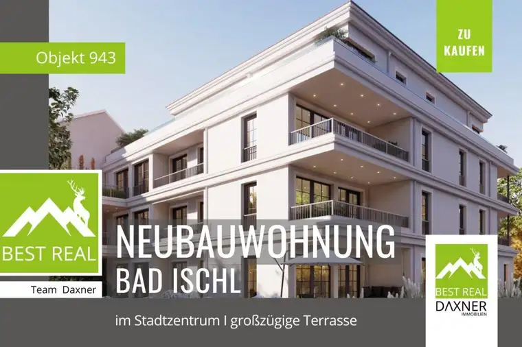 Neubau: Edle 3-Zimmer-Wohnung in Toplage von Bad Ischl