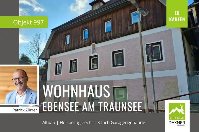 Historischer Altbau mit 3-fach Garagengebäude und Holzbezugsrecht
