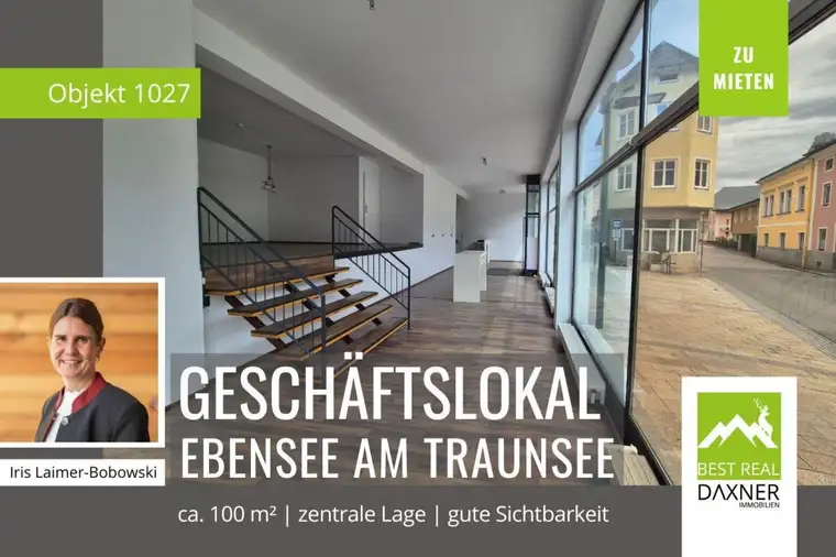 Attraktives Geschäftslokal in Ebensee zu mieten